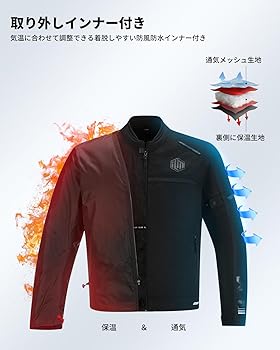 ライダースジャケット　春夏秋用インナー付き stepback1.jpg